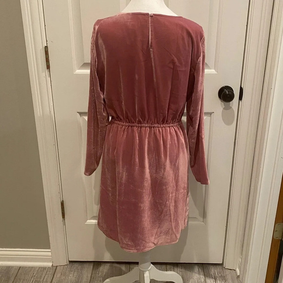 New! J. Crew Velvet Tulip Hem Faux Wrap Dress nwt 16308 - Picture 8 of 15